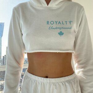 White Cropped Sweater - Royalty Underground